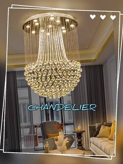 CT195A165 SOTMIA โคมระย้า โคมไฟพวงองุ่น ไฟติดโถงบรรได