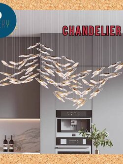 CT200A199 SOTMIA chandelier duplex floor โคมระย้า โคมโถงบรรได แชนเดอเรีย Lamp ไฟยาว