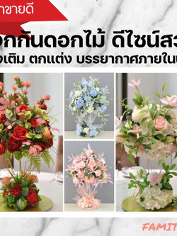 CT045E006 DECHOME แจกันดอกไม้ แจกันมินิมอล แจกันดอกไม้ปลอม แจกันดอกไม้ตกแต่งบ้าน แจกันดอกไม้ ดีไซด์สวย รูปทรงหรูหรา