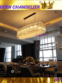 CT160A081 SOTMIA โคมไฟยาว โคมไฟสีทอง โคมไฟเฟนดิ โคมไฟระย้า โคมไฟโมเดิร์น โคมไฟโต๊ะอาหาร โคมไฟModern Luxury