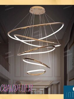 CT220A265 SOTMIA โคมไฟระย้า โคมไฟโมเดิร์นสีทอง Chandelier Lighting