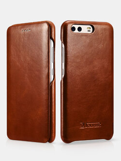 เคสหนัง iCarer Huawei P10 Leather Curved Edge Case รุ่น RHP10001 สีน้ำตาล