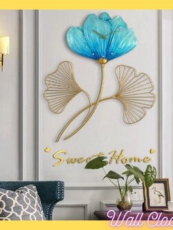 CT222C054 INTERY นาฬิกาดอกบัว Lotus Wall Clock Art นาฬิกาติดผนัง ไฟติดผนัง