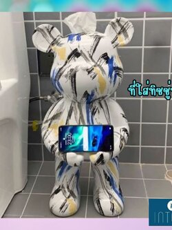 CT219D118 TSUKAERU ที่ใส่ทิชชู่หมี ที่ใส่ทิชชู่ในห้องน้ำ หมี BEAR