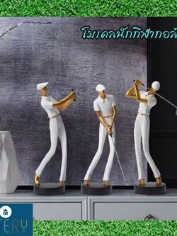 CT216C158 FAMITOSS โมเดลนักกีฬากอล์ฟ ตกแต่งห้องนั่งเล่น ถ้วยรางวัล, เครื่องประดับ ของขวัญ Golf