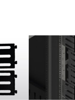 G7-06005 VERTICAL FRONT CABLE MANAGEMENT ใช้กับตู้หน้ากว้าง 80 cm. 2 ชิ้น/Pkg