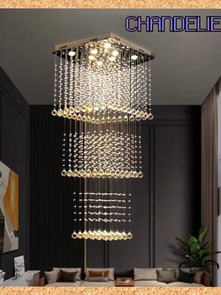 CT195A167 SOTMIA โคมระย้า โคมไฟระย้าโถงบรรได Chandelier แชนเดอเรียยาว