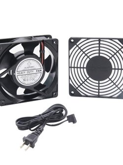 G7-05001 FAN Heavy Duty 1 x 4" (2 Ball Bearing พร้อมหน้ากาก ABS และสายไฟ 1.8 เมตร) พัดลมชุด 1 ตัว