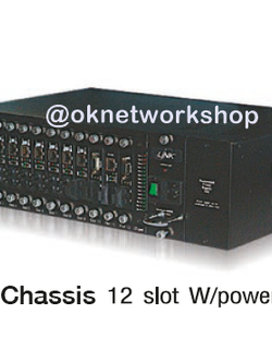 UT-3012 Link 12 Slot Rack Mount Media Converter CHASSIS w /AC Power , 3U
