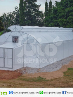 โรงเรือนจั่วโค้ง2ชั้น 6x20ม จ.ระยอง