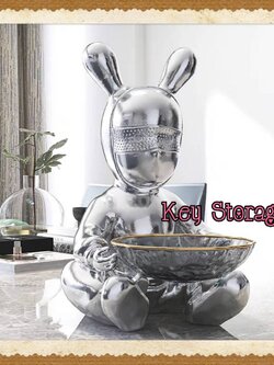 CT197D105 HOMMY ที่วางกุญแจ ที่ใส่ของ กระต่ายแต่งบ้าน