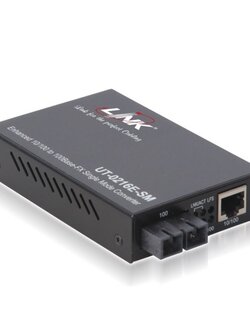 UT-0216-SM30 10/100 MINI CONVERTER, SC (SM) w/AC Adapter 30 km