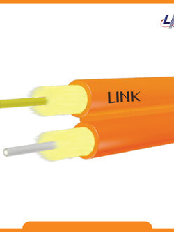 UFC9202LSZH F.O. Zipcord 3.0 mm 2 Cor, SM 9/125um, LSZH-FR, OS2 SINGLEMODE Yellow Jacket 2,000M.