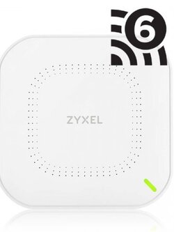 Zyxel NWA90AX 802.11ax (WiFi 6) Dual-Radio PoE Access Point 2.4GHz: 575 Mbps 5GHz: 1200 Mbps 2.4GHz: 3 dBi 5GHz: 4 dBi