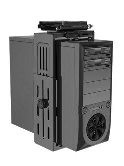 FlexiSpot by Essen ที่วางเครื่อง CPU สำหรับยึดติดใต้โต๊ะ รุ่น CH1 - สีดำ