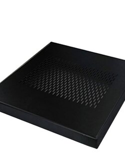 19" GERMANY G7-02095B Fix Component Shelf Deep 95 cm. for Rack 110cm Galvanize Steel, Black Color