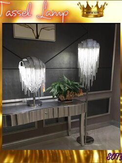 CT119A050 SOTMIA #โคมไฟตั้งโต๊ะ โคมไฟตั้งพื้น โคมไฟพู่ Tassel lamp โคมไฟ led โคมไฟโมเดิล โคมไฟModern luxury