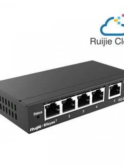 Reyee RG-ES205GC 5-Port Gigabit Smart Cloud Mananged Switch, Desktop Steel Case