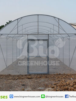 โรงเรือนทรงจั่วโค้ง ขนาด 5x12ม. จ.นนทบุรี