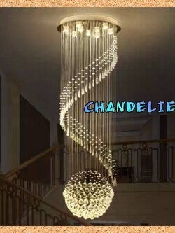 CT195A162 SOTMIA โคมระย้า โคมไฟพวงองุ่น ไฟติดโถงบรรได