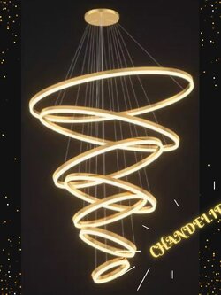 CT206A215 SOTMIA โคมไฟระย้า โคมไฟโมเดิร์นสีทอง Lighting Chandelier