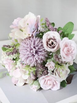 ช่อดอกไม้ แดนดิไลออน กุหลาบ ไฮเดรนเยีย เก๊กฮวย ดอกไม้ประดิษฐ์ ดอกไม้ปลอม ตกแต่ง ST503E812