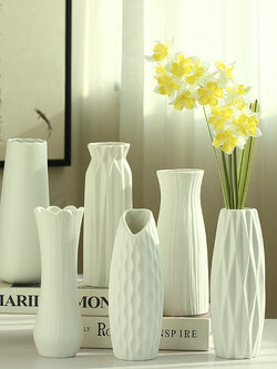 แจกันมินิมอล แจกัน เซรามิก แจกันสีขาว แจกันเซรามิค แจกันดอกไม้ minimal ST506E825