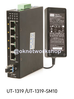 UT-1319 Link 4xRJ45-LC(MM.) 4x10/100/1000 Mbps Media Switch HARDENED with PoE (w/160 W Adapter) 550 m.