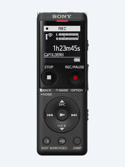 เครื่องบันทึกเสียงดิจิตอล SONY UX รุ่น UX570 4GB ลดเสียงรบกวนรอบข้างด้วย Auto Voice Recording และ บันทึกเสียงระยะไกลหรือเสียงเงียบด้วย S-Microphone บาง เบา และพกพาสะดวก ด้วยขนาดเพียง 102.8 มม. x 36.6 มม. x 12.2 มม. เพิ่มความจุ Micro sd card สูงสุด 32 GB