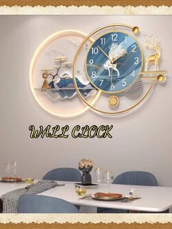 CT208C038 INTERY นาฬิกาติดผนัง นาฬิกามงคล กวาง DEER WALL CLOCK WALL DECOR