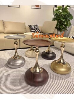 CT217D113 ZEITAKU โต๊ะกาแฟอิตาลี่ โต๊ะกลมเล็ก มุมแขกสุดหรูน้ำหนักเบา Sofa side table Bedside table