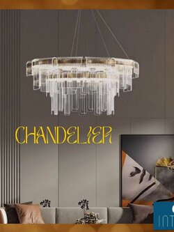 CT236A302 SOTMIA โคมไฟระย้า โคมไฟโมเดิร์นสีทอง Chandelier Lighting โถงบรรได โต๊ะทานอาหาร