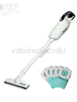 MAKITA เครื่องดูดฝุ่นไร้สาย ขนาด แรงดันไฟฟ้า 18 โวลต์ ความจุถุงผ้า 500 มล รุ่น DCL182FZW