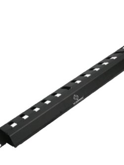 19" GERMANY G7-06003B Cable Management Panel with Cover, 1U Rack Mountable