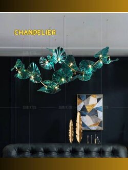 CT223A295 SOTMIA โคมไฟระย้า โคมไฟโมเดิร์น Chandelier Lighting ห้องทานอาหาร เคาน์เตอร์บาร์ ใบบัว