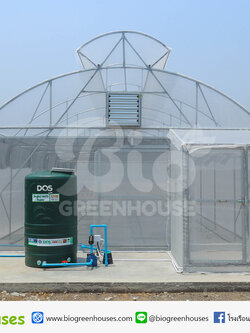 โรงเรือนจั่วโค้ง2ชั้น ขนาด 6x18ม. จ.นนทบุรี