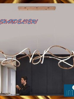 CT220A273 SOTMIA โคมไฟระย้า โคมไฟโมเดิร์นสีทอง Chandelier Lighting ห้องทานอาหาร เคาน์เตอร์บาร์