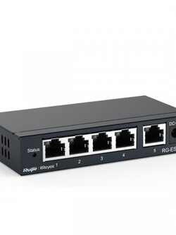 Reyee RG-ES105D 5-Port 10/100 Mbps RJ45 Unmanaged Desktop Switch, Steel Case