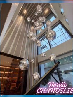 CT203A185 SOTMIA Nordic CHANDELIER โคมระย้า โคมระย้าสไตล์นอร์ดิก chandelier duplex building