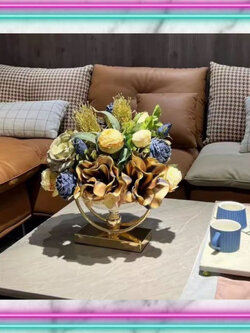 CT179E027 DECHOME แจกันดอกไม้ประดิษฐ์ แจกัน แจกันแต่งโต๊ะทำงาน แจกันดอกไม้โต๊ะรับแขก