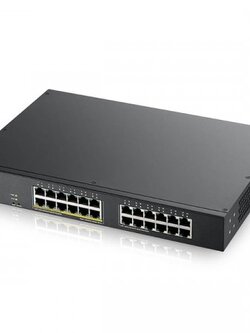 Zyxel GS1900-24EP 24-port GbE Smart Managed PoE Switch (130 Watt) 12 Ports 10/100/1000BASE-T PoE + 12 Ports 10/100/1000BASE-T