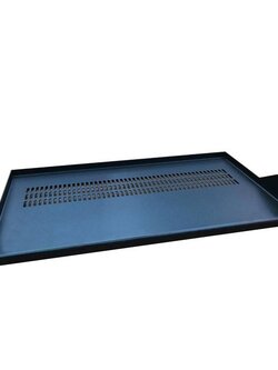 19" GERMANY G7-01025B Font Panel Fix Shelf Deep 25 cm. for Wall Rack, Open Rack , Black Color