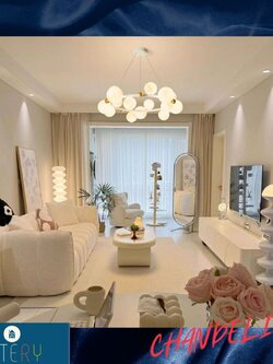 CT206A238 SOTMIA chandelier โคมไฟดวงจันทร์ โคมไฟห้องนอน Moon Light