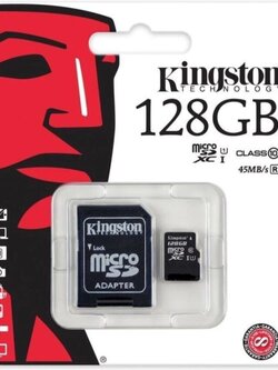 Kingston 128GB Class 10 Memory Card Micro SD SDHC คิงส์ตัน คลาส 10 เมมโมรี่การ์ด 128 GB (ของแท้)