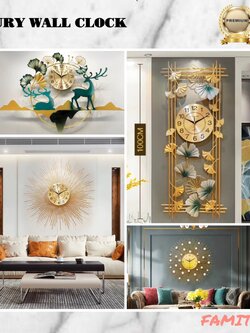 CT024C004 INTERY นาฬิกาติดผนัง หลากหลายแบบ ติดตั้งง่าย นาฬิกาตกแต่งห้อง นาฬิกาตกแต่งร้าน WALL CLOCK WALL แต่งบ้าน