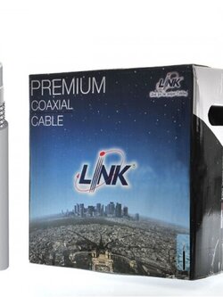 LINK CB-0109-1 RG 6/U Cable White Jacket, 60% Shield STANDARD 100m./Easy Box