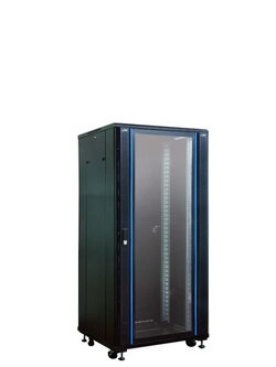 CH-60627GW LINK 19” GLASS-WAVE SERVER RACK 27U, (60 x 60 cm.) Black W60 x D60 x H140 cm.
