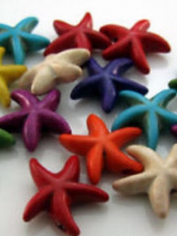 ลูกปัดปลาดาว 14 ม.ม. / 10 ชิ้น