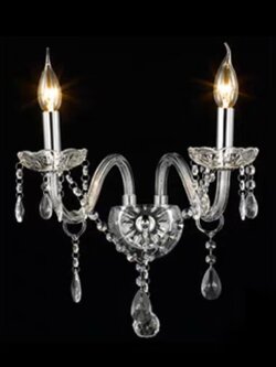 CT001A011 SOTMIA โคมไฟติดผนังเชิงเทียน โคมติดผนัง โคมไฟคริสตัล CRYSTAL WALL LAMP โคมไฟสวย ไฟติดผนัง โคมไฟ ไฟติดห้อง