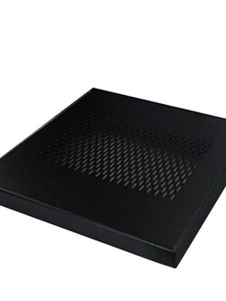 19" GERMANY G7-02075B Fix Component Shelf Deep 75 cm. for Rack 90cm และ 100 cm. Galvanize Steel, Black Color